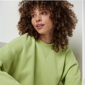 Vuori Sedona Crew Lime Green Sweatshirt